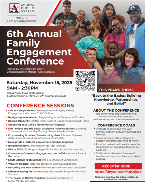 Parent Surveys and Family Engagement Conference November 15,2025 9am-2:30pm Use link to register